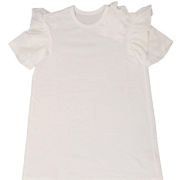 JNBY Ruffle Short Sleeve T-shirt Dress